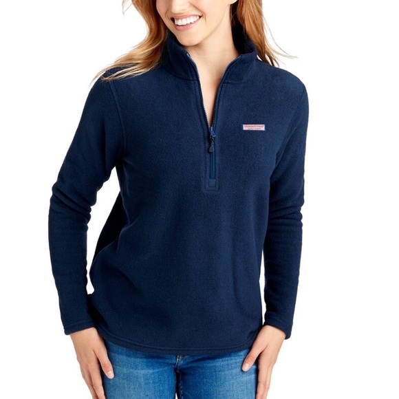 Vineyard Vines Harbor Fleece 1/4 Zip Navy Size XS - Picture 15 of 15